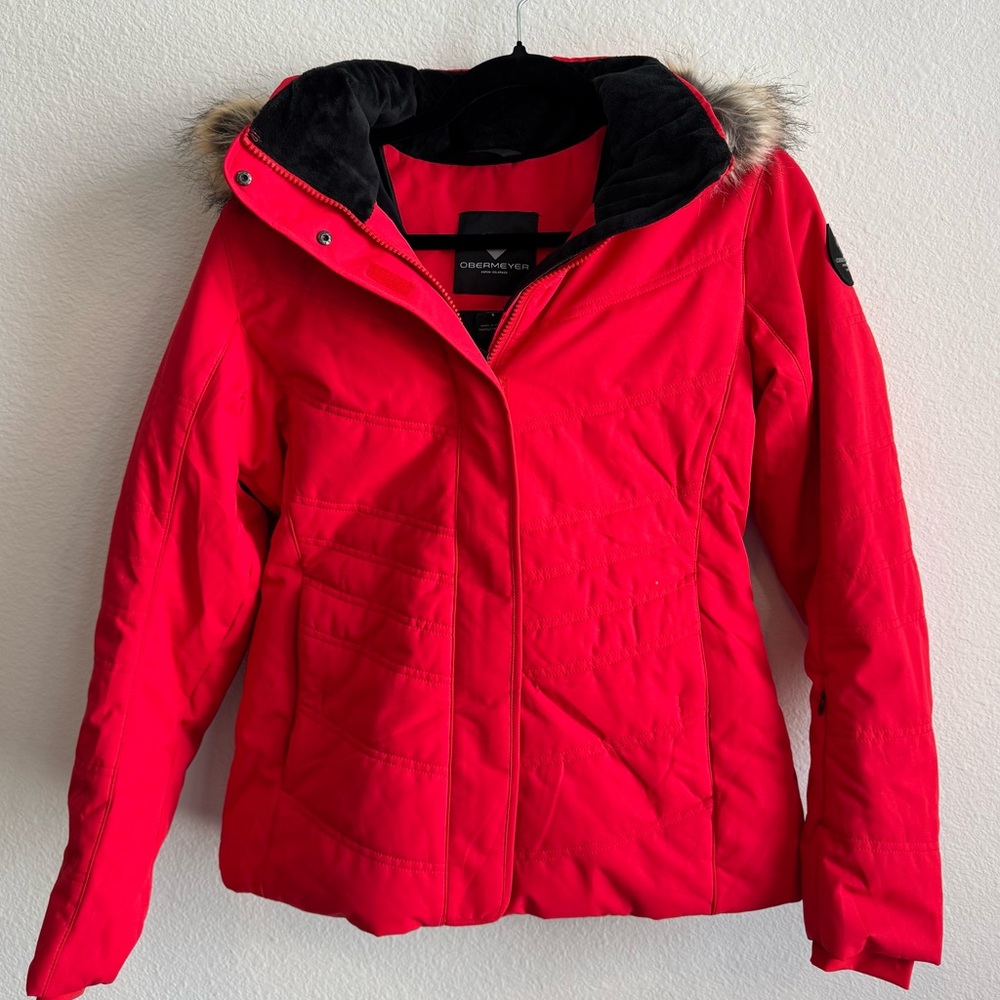 Obermeyer Tuscany Ski Jacket bright red size 6